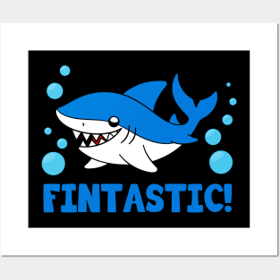 Cute Shark Fintastic Posters and Art